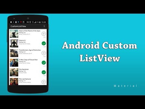 Custom listView in android studio
