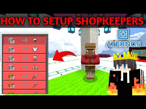 how to add shopkeeper in your minecraft aternos smp server || 1.19+  add shops in Minecraft smp