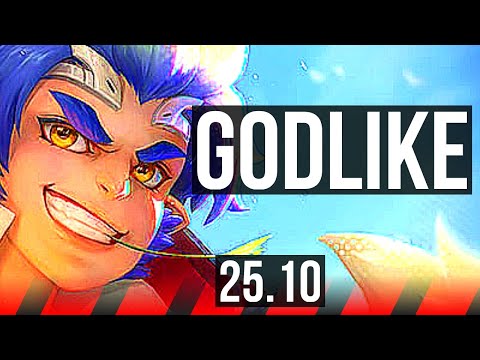 WUKONG vs GAREN (TOP) | Godlike | EUW Master | 25.10