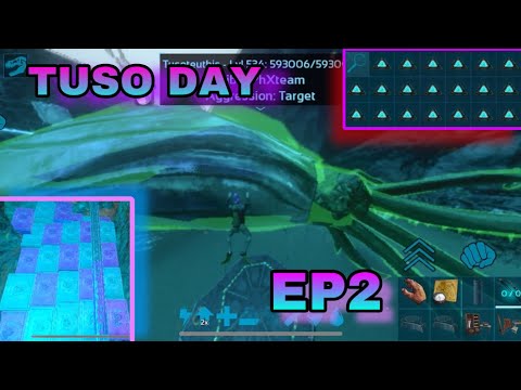 ( ARK MOBILE ) Tuso Day - Vault wall - building my under water [S4E2]