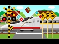 新幹線と踏切のこどもアニメ | ひかりレールスター | train and crossing Kids video