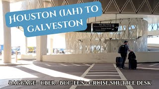 How to get from Houston's IAH to Galveston: Travel to Carnival Cruise + Buc-ee's Stop & Uber Tips!