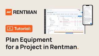 Rentman Tutorial | How to Plan Equipment for a Project