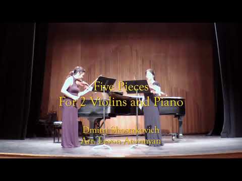 Dmitri Shostakovich: Five Pieces for 2 Violins and Piano (arr. Levon Atovmian)