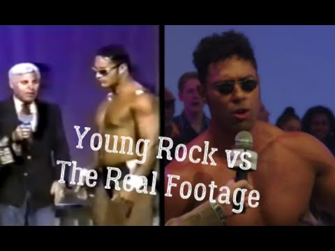 Young Rock vs The Real Footage