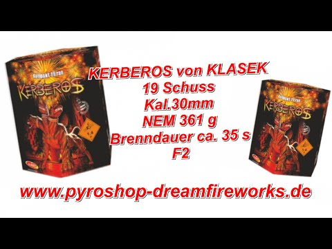 C193J Kerberos 19 shots Klasek - www.pyroshop-dreamfireworks.de
