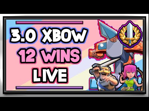 12-0 Grand Challenge With 3.0 Xbow Cycle — Clash Royale