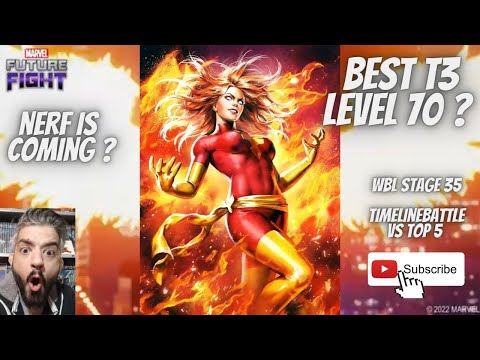 JEAN DARK PHOENIX T3 lvl 70 REVIEW - NO CTP - PVP / PVE NEW META? TB / WBL RIP | Marvel Future Fight