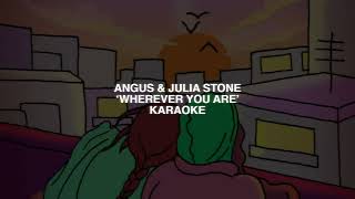Angus &amp; Julia Stone - Wherever You Are (Instrumental Karaoke Video)