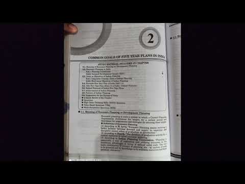 Common Goals Of Five Year Plan|Economics|Class-11th|Explained