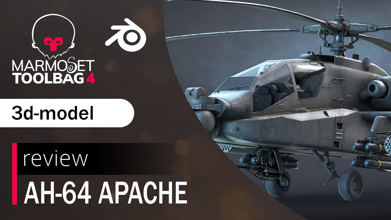 AH-64 Apache 3d-model Overview