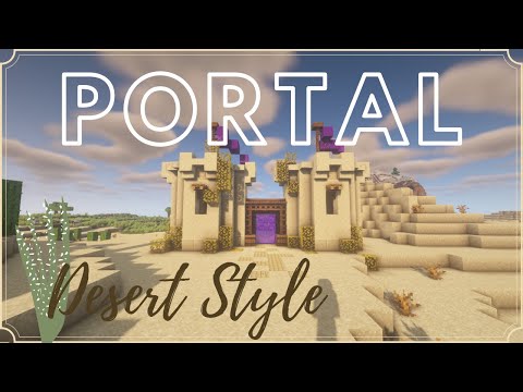 Minecraft Desert Portal Tutorial [How to build]
