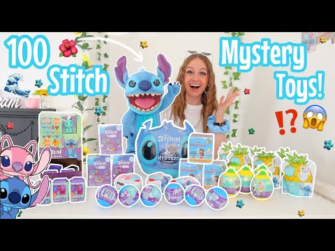UNBOXING 100 *STITCH ONLY* MYSTERY TOYS!!😱🏝️🌺🌊⁉️(GIANT HEAD, MASHEMS, FUNKOS, PINEAPPLES ETC!🫢)