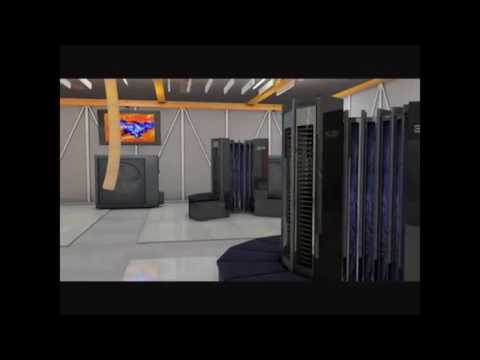 Cray 1 Computer CGI Rendering of a 1976 4 CPU Installation