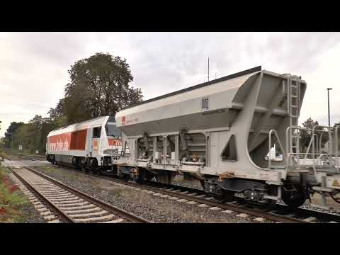 Voith Maxima hvle V 490.3 Anfahrt in Ahlhorn Full Power mit rund 4000 Tonnen im Oktober 2016