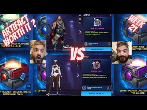 ARTIFACTS T3 LVL80 STORM / THOR WORTH IT ? REVIEW WBL - STORY MODE : WEEK 21 | Marvel Future Fight