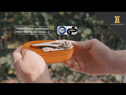 Heldenwerk Spanngurte - 4m, 5m und 6m mit Doppelnaht