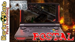 Powkiddy X18 Postal Gameplay: Dual Stick Android Mayhem!