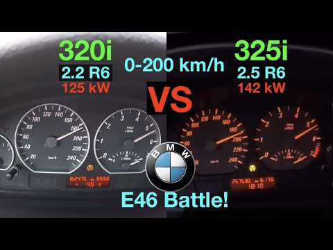 Acceleration Battle | BMW 320i vs 325i | 125 vs 142 kW | E46 LCi
