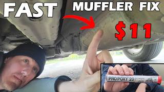 How to Fix a Hole in Your Muffler - Cheap Fix - No Tools