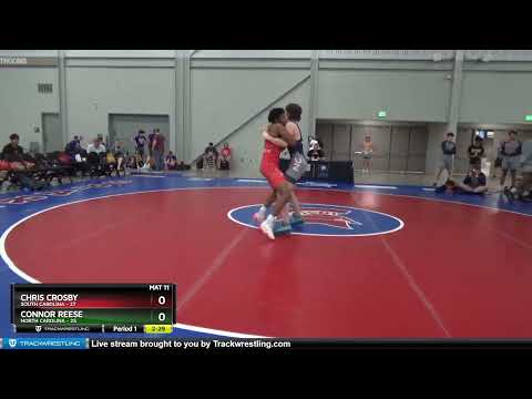 160 Lbs Placement Matches (8 Team) - Chris Crosby, South Carolina Vs Connor Reese, North Carolina