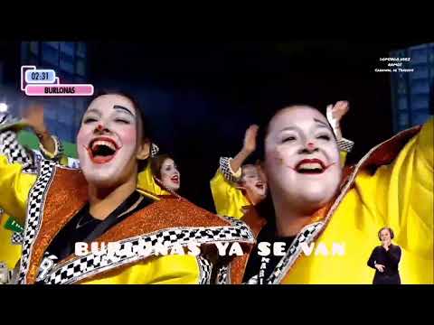 CARNAVAL 2023 - MURGA BURLONAS - DESPEDIDA EN LA  FINAL  DE MURGAS - SUBTITULADA