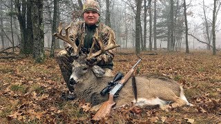 John and His Son Austin from Michigan Harvested these two Trophy Bucks