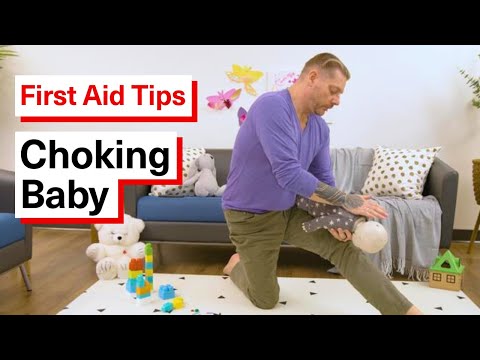 Watch — How to help a choking baby, back blows and chest compressions — St John Ambulance