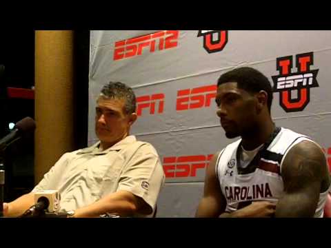 Frank Martin, Sindarius Thornwell after loss to Charlotte
