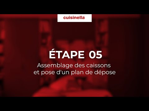 Tuto de pose C'easy I Etape 5 : Assemblage des caissons et pose d'un plan de dépose