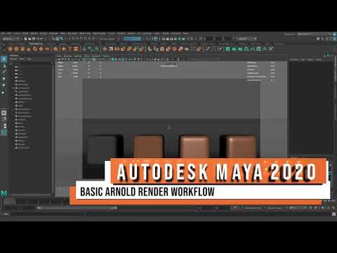 Autodesk Maya 2020 - Basic Arnold Render Workflow