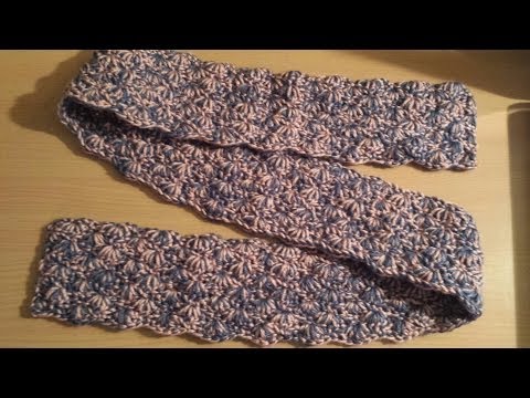 How to Crochet a Shell Stitch Scarf