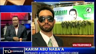 Reacción de Karim Abu Naba’a, tras perder candidatura presidencial en Partido Verde