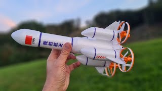 Raum Rakete RC Astronaut Space Shuttle Mini Drone Mit LED Beleuchtung RC Quadcopter