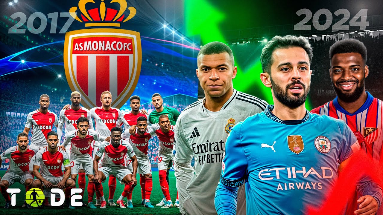 Onde estão os jogadores do MONACO ABSURDO de 2017 de MBAPPÉ?