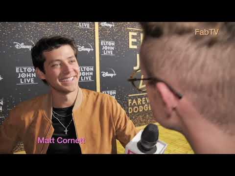 Matt Cornett at Disney+'s Elton John Live: Farewell from Dodger Stadium