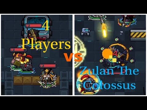SOUL KNIGHT 4 PLAYERS VS ZULAN THE COLOSSUS!