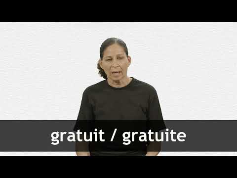 English Translation of “GRATUIT”