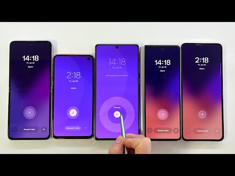 Samsung Z Fold 3 + Z Flip 3 + Z Flip 5 + Galaxy Note 20 + Galaxy S10e Alarm Clock and Timer 