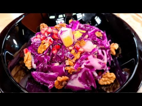 Video thumbnail: Sallatë me Lakër të Kuqe dhe Arra – Mrekulli për Shijen dhe Shëndetin