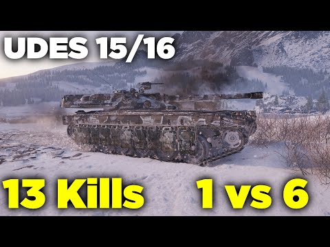 UDES 15/16 || 1 vs 6 | 13 Kills | 9K Damage || World of Tanks