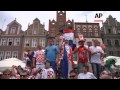 IRISH AND CROATIAN FANS GATHERING BEFORE MATCH