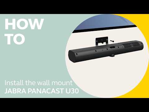 Jabra PanaCast U30: How to install the wall mount | Jabra Support