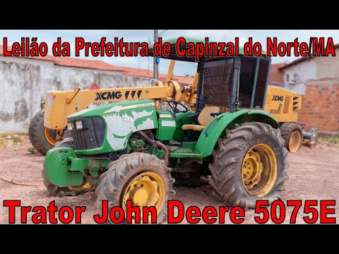 Trator John Deere 5075E, ano 2018 em Leilão da Prefeitura de Capinzal do Norte/MA