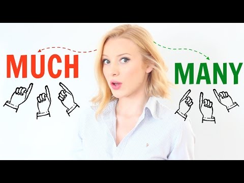 MUCH or MANY or A LOT OF??? Countable and Uncountable Nouns!