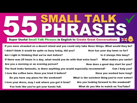 55 Super Useful Small Talk Phrases in English to Create Great Conversations