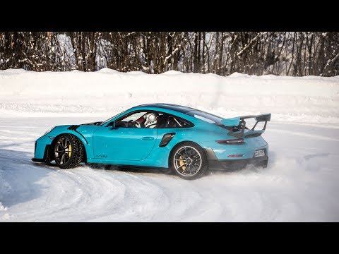 Porsche go CRAZY at Ice Race Austria!! Powerslide Lover, Snow drifting and more