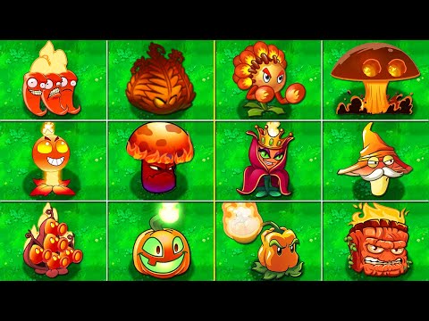 Plants vs Zombies 2 Mod Dark Ages Final Boss vs All Fire Plants LEVEL 1000 Power-Up!
