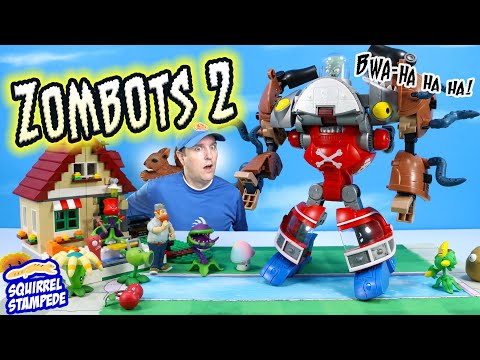 Plants vs Zombies Zomboss Zombots Football Helmet Shark and Ship Combiner Boss 2 Review!