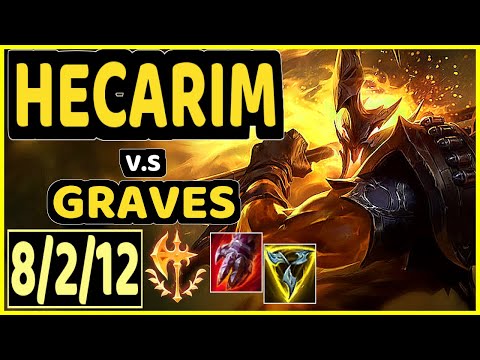HECARIM vs GRAVES - 8/2/12 KDA JUNGLE CHALLENGER GAMEPLAY - KR